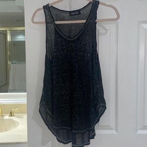 Fabrik black distressed look tank